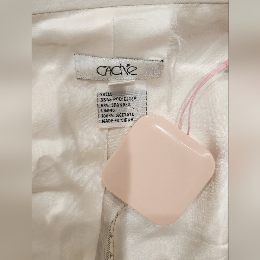 Cache White Studded Moto Jacket - image 6